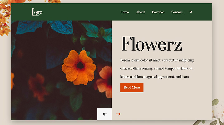 UI design flowers